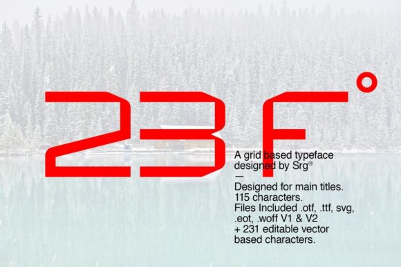 23F: A Strategic Evaluation of Futuristic Geometric Typography