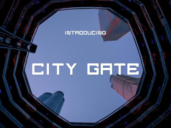 City Gate: The Modern Display Font for Bold Urban Design