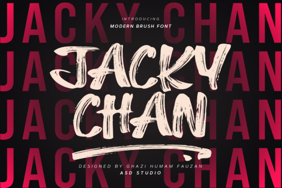 Jacky Chan: A Hyper-Realistic Hand-Painted Display Font for Modern Design