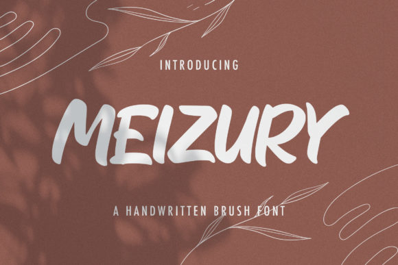 Meizury: The Delicate Display Font for Creative Projects