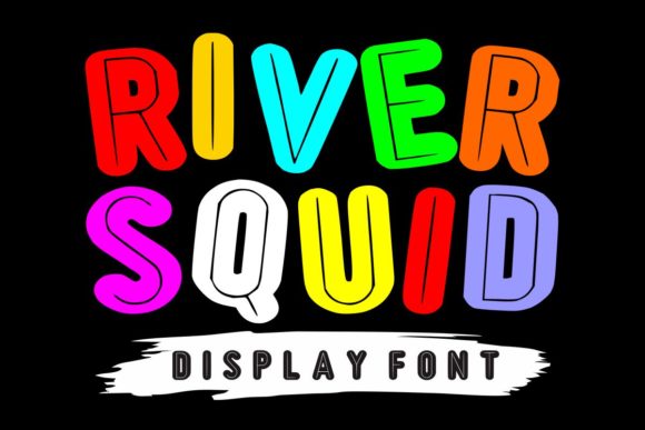 River Squid: The Bold Display Font for Relaxed and Impactful Design