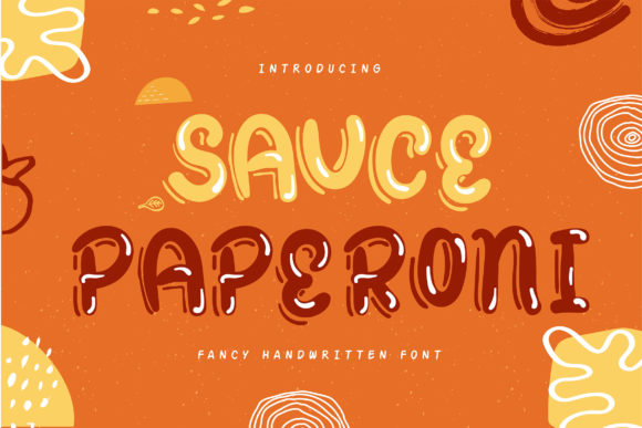 Sauce Paperoni: The Playful Display Font That Brings Culinary Flair to Your Designs
