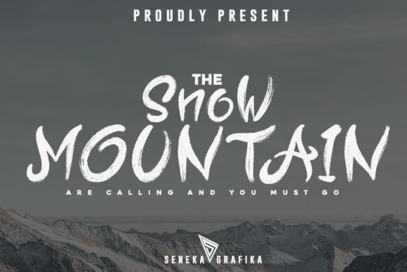 Snow Mountain: The Brushed Font That Brings a Chill to Your Designs