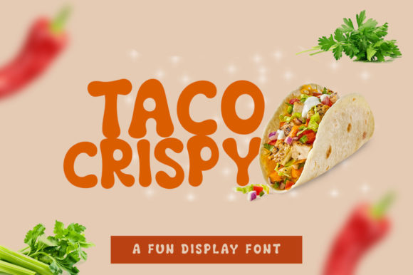 Taco Crispy: The Bold Typography Choice for Fun Branding