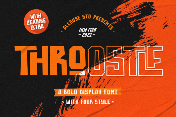 Throostle: A Bold Font for Striking Designs